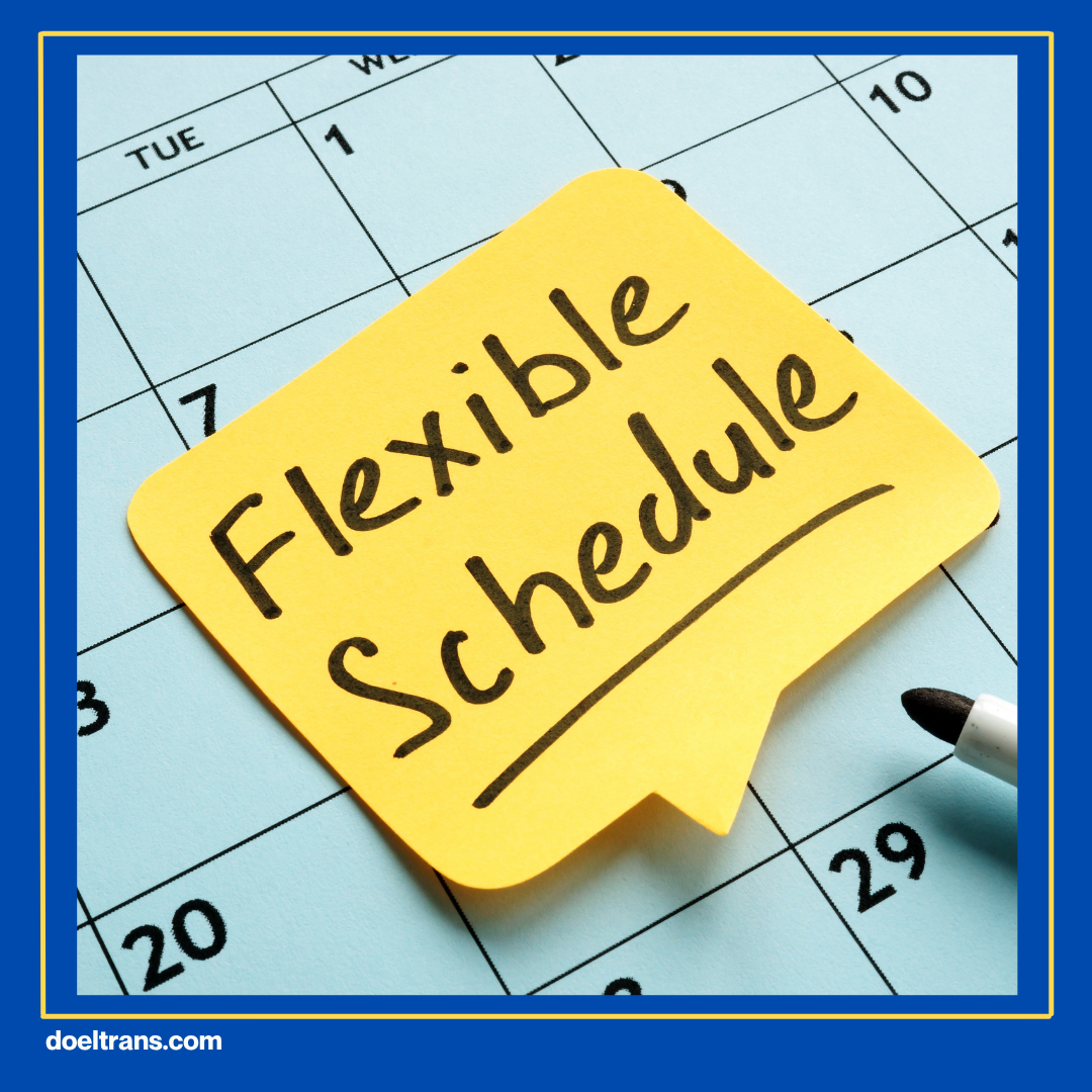 Fleksibilitas Jadwal dan Tujuan.