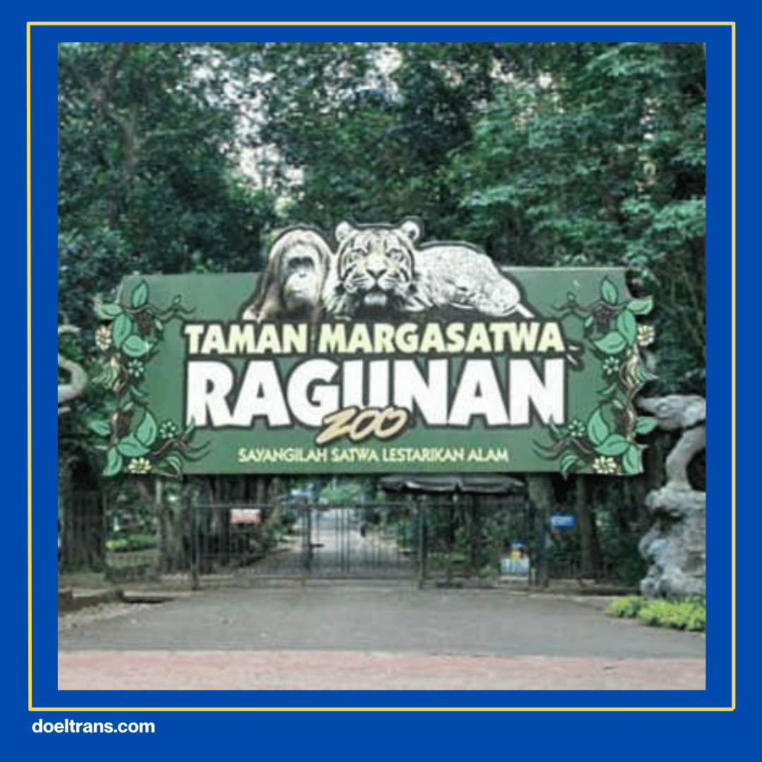 Kebun Binatang Ragunan di Jakarta Selatan.